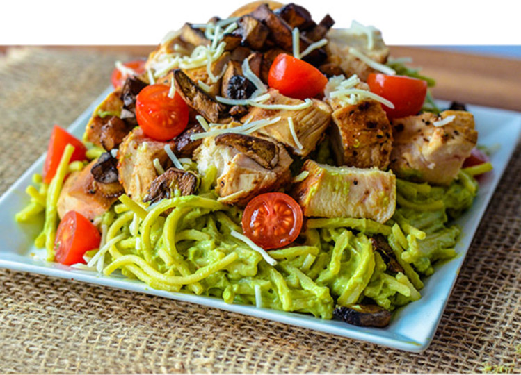 Avocado Pesto Chicken Pasta